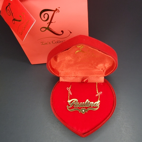 Necklace with name Paulina, heart design - Picture 3 of 9